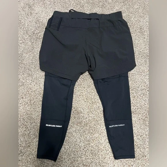 ASRV Men's High Split Legging Shorts Medium DSG-0561 - Picture 2 of 2